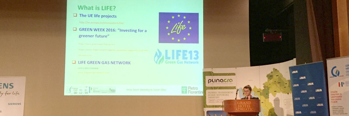 May 2017 - LIFE project presented at 32nd International Gas Professionals Meeting, Opatja (Croatia)